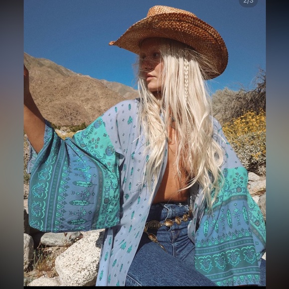 🦅SOLD🦅 Spell & The Gypsy Collective Desert Wanderer Kimono One Size - Picture 6 of 12